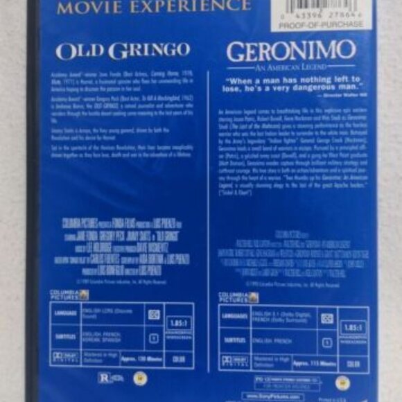 Old Gringo / Geronimo: Double Feature (DVD) - Good Condition - Picture 2 of 4
